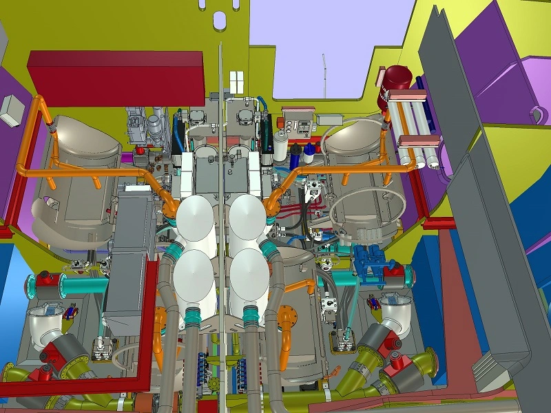 Salle machine 3D Image 3D de salle des machines